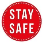 Stay Safe Distance Sticker - 30cm x 30cm