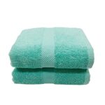 Premium Bath Towel - 70x140cm 550gsm Green -  Set Of 2