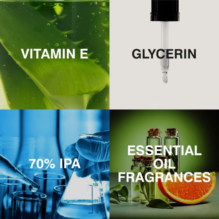 Elegant Hand Sanitizer Gel 500ml (Value Pack) – 70% IPA – Extra Hygienic – Moisturizers & Vitamin E - Image 3