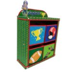 Storage Box 4 Compartment For Kids - Green
