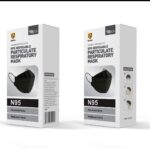 N95 FFP Non Woven 3 Layer Fiber Filter Face Mask 10Pcs - Black or White - Image 2