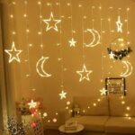 Moon and Small Stars LED String Lights 3 metres