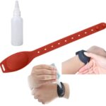 Wristband Hand Sanitizer Dispenser Bracelet Black