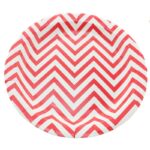 Red and White Paper Plate - Large