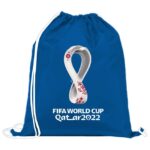 FIFA WORLD CUP QATAR 2022 DRAWSTRING SPORT BAG BLUE