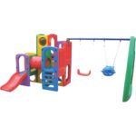 Colorful PlaySet with Slide & Swing