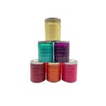 Home Fragrances Colored Candles Perfect for Relaxation 255g - Assorted Scents - Pack of 6