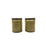 Home Fragrances Colored Candles Perfect for Relaxation 255g - Vanilla Coconut - Pack of 2