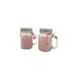 Home Fragrances Jar Candles Perfect for Relaxation 180g - Vanilla Rose - Pack of 2