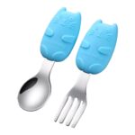 Baby Spoon and Fork Kid's Cutlery Set with Case