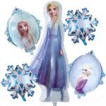 5 Pc Frozen Foil Balloons for Birthday Decorations