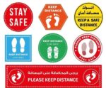 Distance Stickers - Set of 5