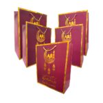 6 Pc Maroon & Gold Eid Mubarak Gift Bags