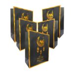 6 Pc Black & Gold Ramadan Kareem Gift Bags