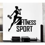 Wall Decals - Your Wall Gym Fitness Design 80x70cm