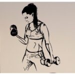 Wall Decals - Your Wall Gym Fitness Design 60x90cm