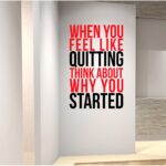 Wall Decals - Your Wall Gym Quote Design 60x90cm