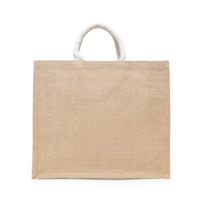 Laminated Juco Tote Bags with Gusset Natural Reusable Eco Friendly Shopping Bag (43.18 x 15.24 x 36.83 Cm) - Image 2