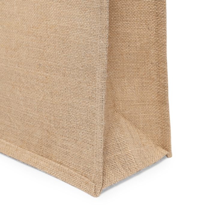 Laminated Juco Tote Bags with Gusset Natural Reusable Eco Friendly Shopping Bag (43.18 x 15.24 x 36.83 Cm) - Image 3