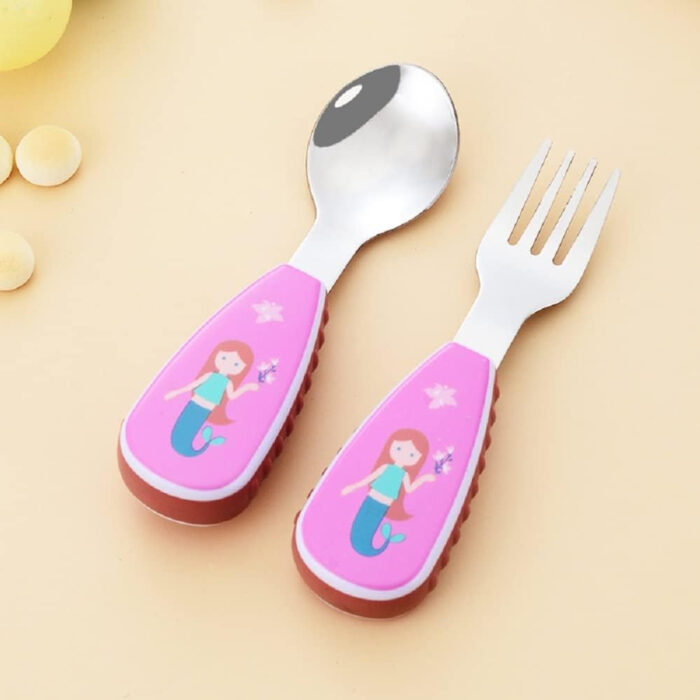 Kids Cutlery Set with Case – Mermaid - Image 5