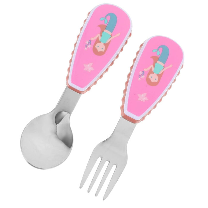 Kids Cutlery Set with Case – Mermaid - Image 2