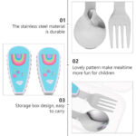 Kids Cutlery Set with Case – Rainbow - Image 3