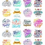 Motivational Positivity Stickers for Kids Teens Office Home - Pack of 3