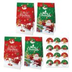 12 Pc Christmas Gift Bags with Sealing Stickers