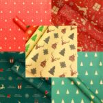 5 Sheets Christmas Gift Wrapping Paper 50x71 CM