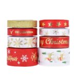 8 Pc Christmas Ribbons for Gift Wrapping