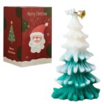Handmade Tree Shaped Christmas Candle - Green