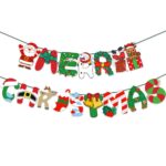 Merry Christmas Banner Decorations