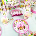 Unicorn Theme Disposable Tableware 16 items/set for 10 people  (136 pieces) - Image 5