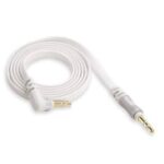 SCOSCHE Flatout Tangle Free 3 feet AUX Cable - White / Gold
