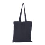 Black Cotton Flat Tote Sustainable Bag (Beach Vibes) 38x42 cm - Image 2