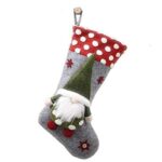 Christmas Stocking for Christmas Decoration, Gift Socks (Grey)