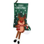 Classic Long Leg Style Christmas Stocking for Christmas Decorations - Reindeer