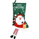 Classic Long Leg Style Christmas Stocking for Decorations - Santa Claus