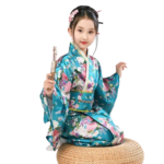 Japanese Costume Girl - Blue Green