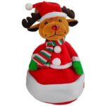 LED Christmas Hat, Plush Dancing Musical Santa Hat (LED Hat Reindeer)