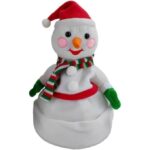LED Christmas Hat, Plush Dancing Musical Santa Hat (LED Hat Snowman)