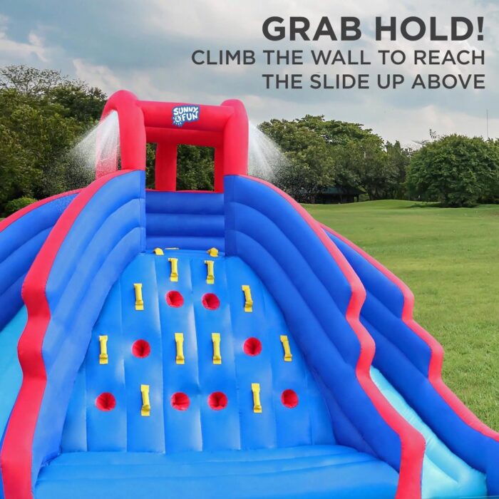 Inflatable Water Slide & Blow up Pool, Kids Water Park for Backyard - Image 3