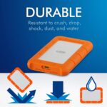 LaCie Rugged USB-C 4TB Portable External Hard Drive, Drop, Shock, Dust And Rain Resistant for Mac & PC - Image 3