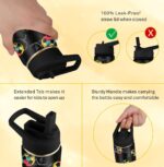 Essen Stainless Steel Water Bottle - Football 414ml - Image 4