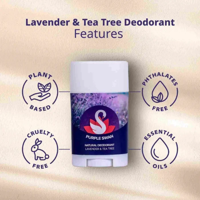 Purple Swan Natural Deodorant - Lavender & Teatree - Image 2