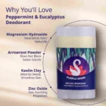 Purple Swan Natural Deodorant - Peppermint & Eucalyptus - Image 3