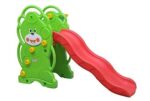 Kids Bear Green Slide & Basketball Rack for Indoor or Outdoor - Image 2
