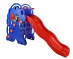 Kids Elephant Blue Slide & Basketball Rack for Indoor or Outdoor - Image 2