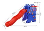 Kids Elephant Blue Slide & Basketball Rack for Indoor or Outdoor - Image 4