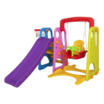 Multicolored Slide and Swing Set